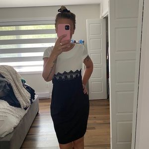 Black and White Dress